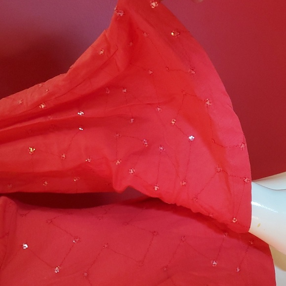 Size M - Language Los Angeles Designer Sequin Plunge Top Bell Sleeves BNWT - Picture 2 of 10